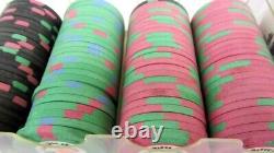 FLAMINGO Casino POKER CHIPS Set Cash home game tribute 148 chips