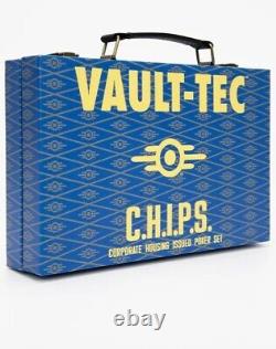 Fallout 4 76 New Vegas Vault Tec Chips Poker Playing Card Deck Set /w Case