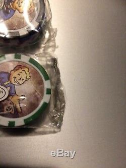 Fallout New Vegas PROMO Poker Chips with Vault Boy RARE SUPER SET