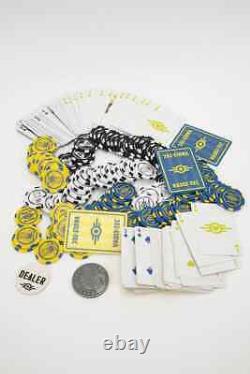 Fallout Vault Tec Chips Poker Playing Card Deck Set Case Official NEW