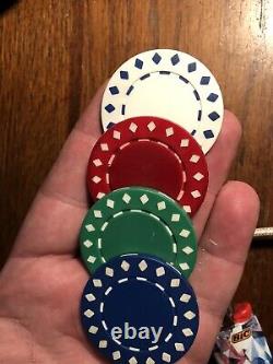 Fat Cat 55-0605 Texas Hold'Em Dice Poker Chip Set 500 Count