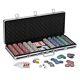 Fat Cat Bling 13.5 Gram Texas Hold'em Clay Poker Chip Set with Aluminum Case