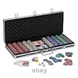 Fat Cat Bling 13.5 Gram Texas Hold'em Clay Poker Chip Set with Aluminum Case