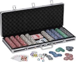 Fat Cat Bling 13.5 Gram Texas Hold'em Clay Poker Chip Set with Aluminum Case