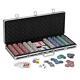 Fat Cat Bling 13.5 Gram Texas Hold'em Clay Poker Chip Set with Aluminum Case