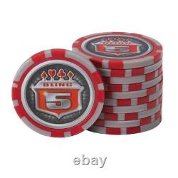 Fat Cat Bling 13.5 Gram Texas Hold'em Clay Poker Chip Set with Aluminum Case