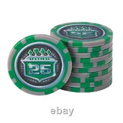 Fat Cat Bling 13.5 Gram Texas Hold'em Clay Poker Chip Set with Aluminum Case