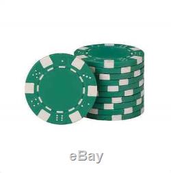 FatCat Texas Hold' Em Dealer Poker Chip Set 500 Count Chips Dice Cards Storage