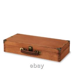 Foster & Rye Wooden Poker Sets with Case Poker Kit in Wooden Box includes Two