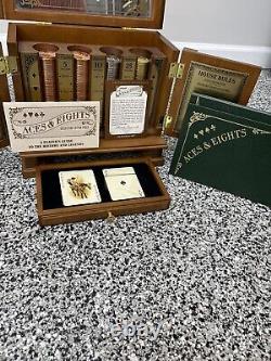 Franklin Mint Aces and Eights Collector's Edition Poker Set COMPLETE