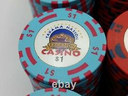 GPI Bud Jones Poker Chip Set Yakama Nation Legends Casino 400 Chip Cash Paulson