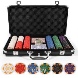 GUTSHOT Premium Ceramic Poker Chips Set with Luxury Case Casino-Grade Texas