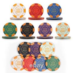 GUTSHOT Premium Ceramic Poker Chips Set with Luxury Case Casino-Grade Texas