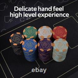GUTSHOT Premium Ceramic Poker Chips Set with Luxury Case Casino-Grade Texas