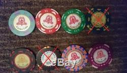 Genuine Bud Jones chips from closed Casino Lido HUGE SET