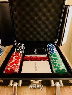 Girard Perregaux Poker Game Set Aluminium Case With Chips Dice Cards Brand NEW
