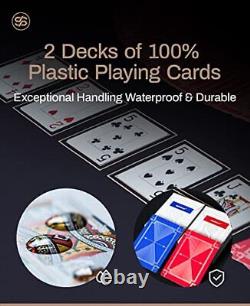 Godel 14g Clay Poker Chips Set for Texas Hold'em, 500 PCS 500 Blank Chips