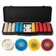 Godel 14g Clay Poker Chips Set for Texas Hold'em, 500 PCS Blank Chips Featu
