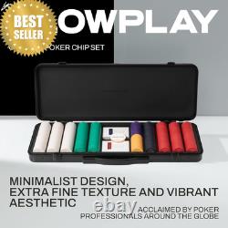 Godel Ceramic Poker Chips Set 500PCS Numbered 39mm 10g Texas Hold'em Case