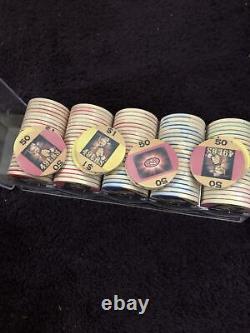 Gold Rush Linited Edition Clay poker chips 108 pcs set San Francisco 49ers