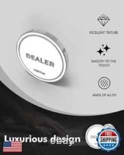 HEITOK Poker Chip Set Denominations, 11.5g Weighted Numbered Casino Chips, 5