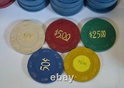 HUGE Bud Jones Poker Chip Set Casino 2100 Chip Paulson