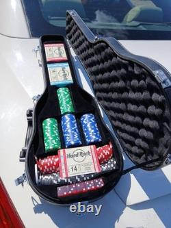 Hard Rock Cafe Guitar Case Poker Set