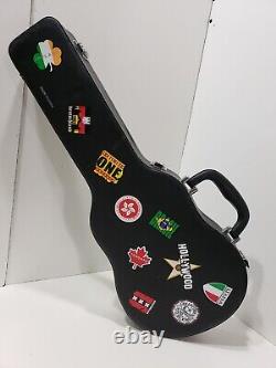 Hard Rock Cafe Guitar Case Poker Set 200 Chips 2 Decks Cards Quality 23x10 Large