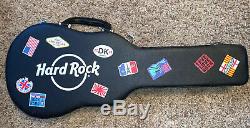 Hard Rock Cafe Guitar Case Poker Set, 200 Poker Chips, 2 Decks Playing Cards, New