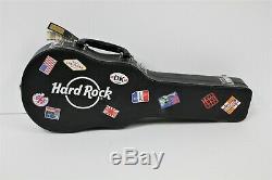 Hard Rock Cafe Guitar Case Poker Set 200 Poker Chips 2 Decks Playing Cards New