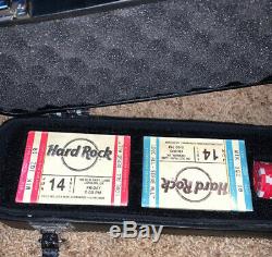 Hard Rock Cafe Guitar Case Poker Set, 200 Poker Chips, 2 Decks Playing Cards, New