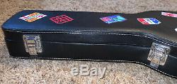 Hard Rock Cafe Guitar Case Poker Set, 200 Poker Chips, 2 Decks Playing Cards, New