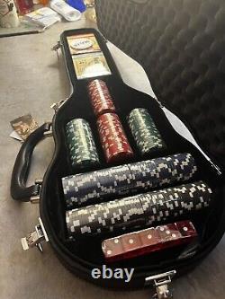 Hard Rock Cafe Guitar Case Poker Set (Brand New, Sealed)