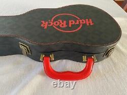 Hard Rock Cafe Poker Set In Guitar Case 200 Chips/2 Deck Cards Brand New