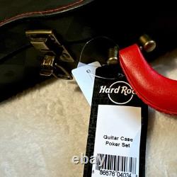 Hard Rock Cafe Poker Set In Guitar Case Limited Edition Gambling Party Fun