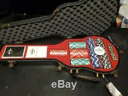 Hard Rock Cafe Poker Set In Guitar Case Limited Edition New Nothing Opened
