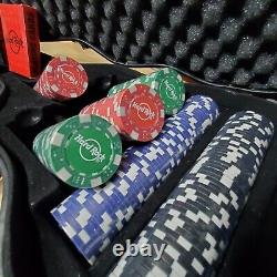 Hard Rock Casino Poker Set with Guitar Case