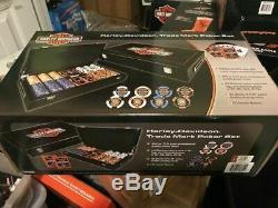 Harley-Davidson Bar & Shield Poker Table & Chairs & Poker chips set