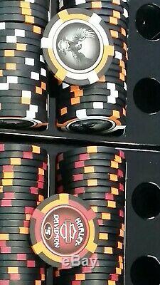 Harley Davidson Deluxe Casino Grade Poker Chip Set, Limited Edition Rare