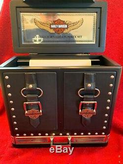 Harley-Davidson Franklin Mint Collector's Poker Set Brand New Never Used