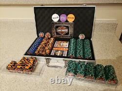 Harley Davidson Motor Cycle Poker Chip 400 piece Set NEW. Sealed casino cards