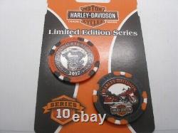 Harley Davidson Poker Chip Set 2017 Milwaukee Eight Series 10