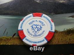 Harley Davidson Poker Chip Set 51 Chips All 50 States Plus Bonus Chip OOAK