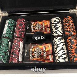 Harley Davidson Poker Chip Set In Box 2-pack Cards SEALED with Dealer Chip. NEW