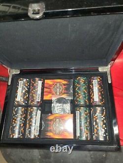 Harley-Davidson Trade Mark Bar & Shield Professional Game Poker Chip Set