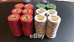 Heavy Clay Poker Chip Set 349 Chips (Chipco Paradise theme)