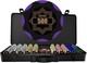 Heitok 500pcs 14g Clay Poker Chip Set with Denominations & High-end Carrying