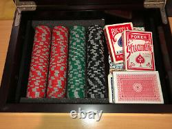 High Quality Full Poker Set With Wooden Case