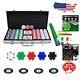 High-Quality Poker Chip Set 400 PCS with Velour Case Tee to Casino Experience