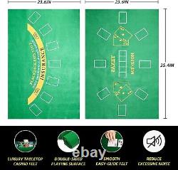 High-Quality Poker Chip Set 400 PCS with Velour Case Tee to Casino Experience